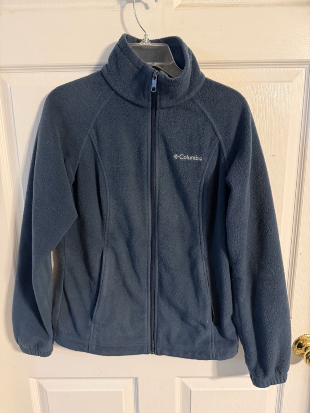 Columbia Dark Blue Full-Zip Fleece Jacket